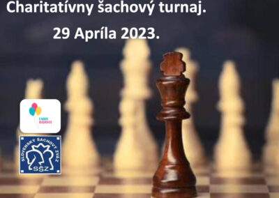 ORGANIZUJEME CHARITATÍVNY ŠACHOVÝ TURNAJ – DÁTUM 29. APRíL